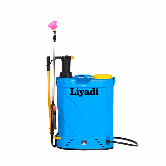 16L Landwirtschaftlicher Kunststoff PP PE Handhandbuch Batterie Elektrischer 2-in-1-Rucksack Hochdruck-Kraftpumpe Garden Farm Trigger Tragbares Sprühgerät